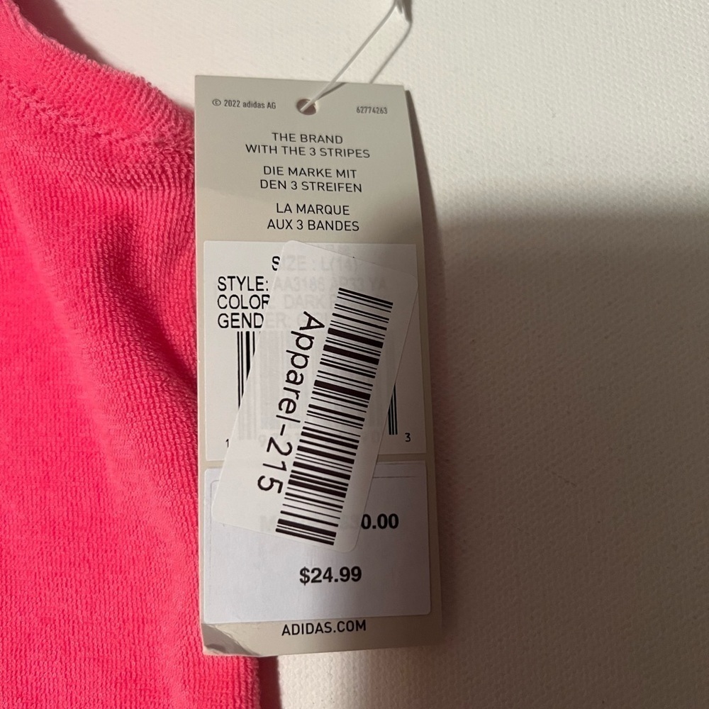 NWT adidas Women's Spring Terry Polo Loose Fit Size 14 (F2) - Picture 2 of 6